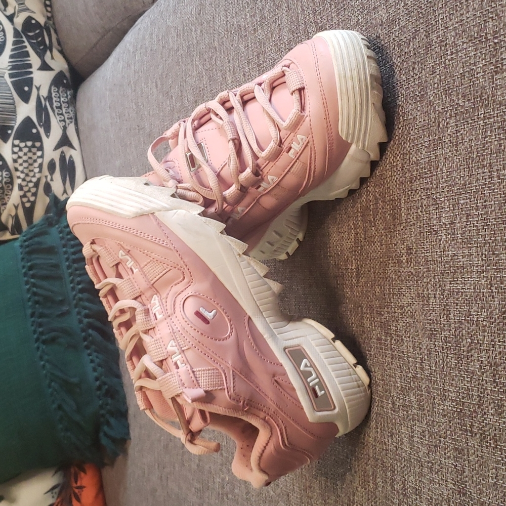 Pink Fila D-Formation Sneakers